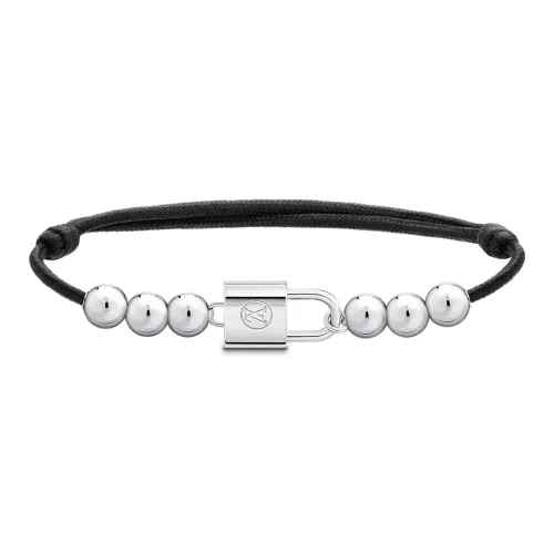 LOUIS VUITTON SILVER LOCKIT Браслеты Унисекс Черный