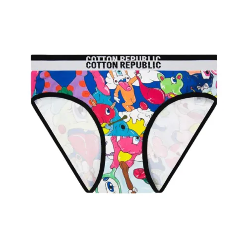 COTTON REPUBLIC 1 Пачка Цвет Иллюстрация Женские Трусики-бикини