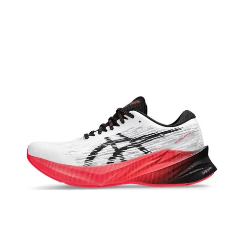 Asics Novablast 3 Амортизация Баланс Низкий Топ Беговые кроссовки Мужские Белый Красный