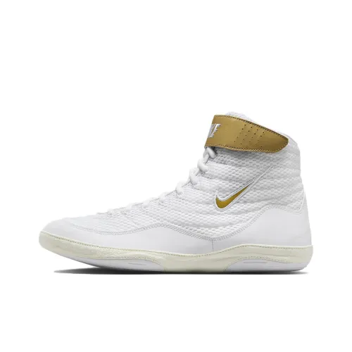 Nike Inflict Shock Absorbers Slip-Resistant High Top Training Shoes Unisex White Найк Инфликт Шок Абсорберз Антислип Высокий Топ Тренировочные Кроссовки Унисекс Белый