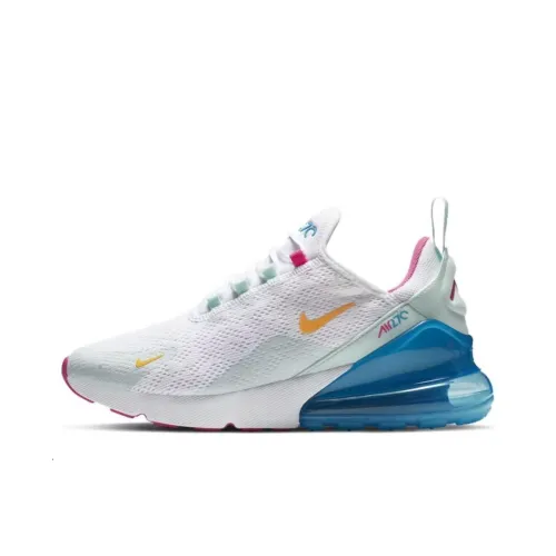 Nike Air Max 270 Low Топ Беговые кроссовки Женские Белый Синий