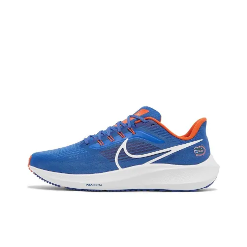 Nike Air Zoom Pegasus 39 FLORIDA GATORS Амортизация Низкий Топ Беговые кроссовки Мужской Синий Оранжевый