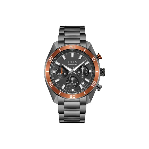 Solvil Et Titus Modernist Collection Кварцевый механизм Мужские часы Циферблат Черный Ремешок из нержавеющей стали