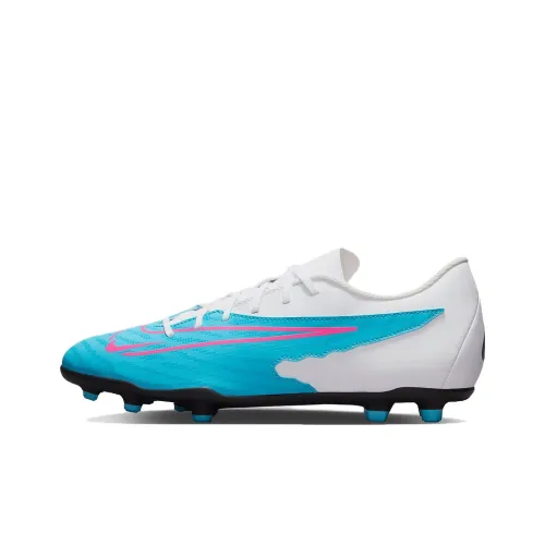 Nike Phantom GX Амортизаторы Shock противоскользящие устойчивые к истиранию футбольные бутсы мужские белые и синие