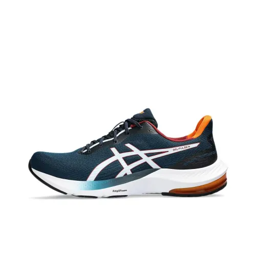 Asics Gel Impulse 14 Low Top Беговые кроссовки Мужские Синие Оранжевые