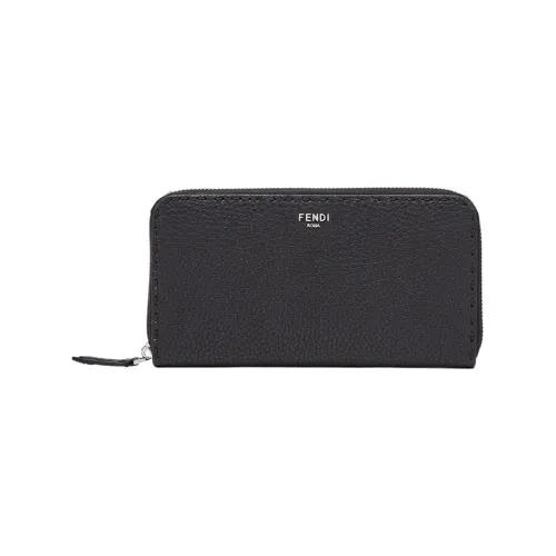 FENDI Телячья кожа кошелек мужской черный