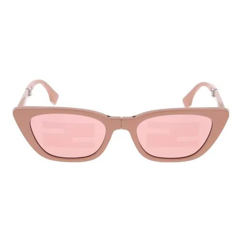FENDI Пластиковая оправа солнцезащитные очки "Кошачий глаз" женские розовый