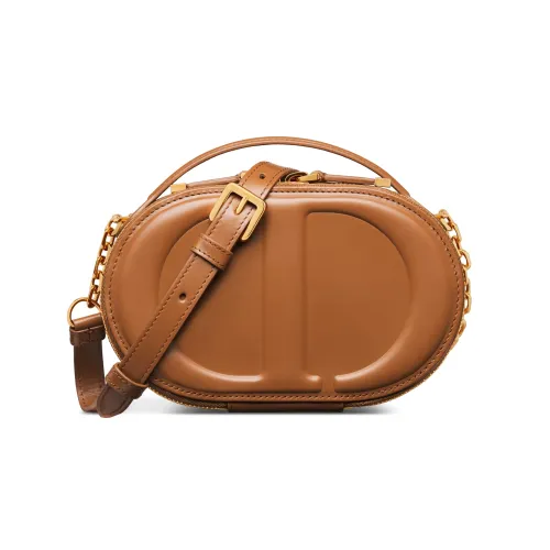 DIOR Корова Кожа Camera Сумка Сумка через плечо Сумка на плечо Женская Коричневая