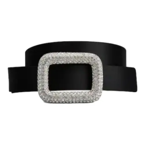 Roger Vivier Ромб Украшение Кожаные ремни Унисекс Черный