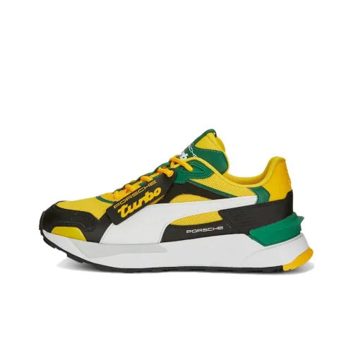 Porsche Legacy X PUMA Mirage Sport MID Топ Спортивная повседневная обувь Женская Желтая Черная