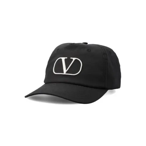 Valentino Cotton Nylon Baseball Caps Men's Black