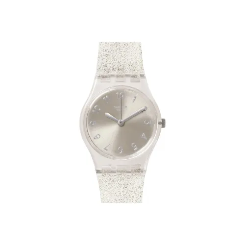 SWATCH Time Series Кварцевый механизм Унисекс Часы 31,4 мм Серый циферблат Пластиковый корпус Часы Силиконовый ремешок