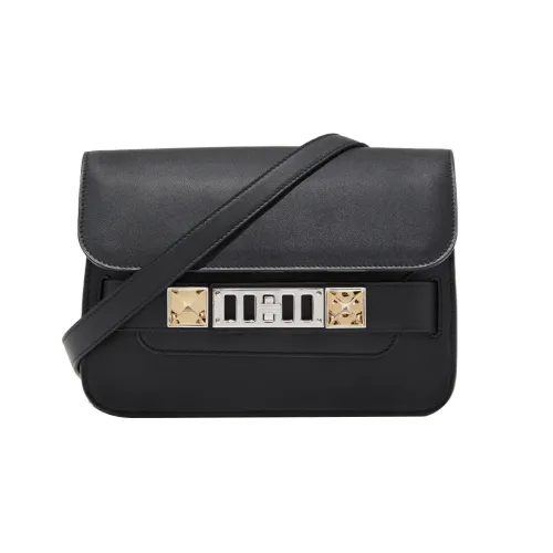 PROENZA SCHOULER Сумка через плечо из гладкой коровьей кожи мини-сумка женская черная