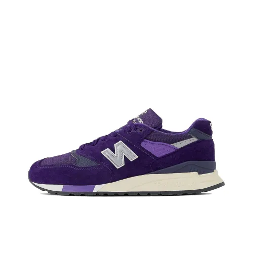 New Balance NB 998 Дышащий Низкий Топ Повседневная Городская Коммутерская Беговая Обувь Унисекс Фиолетовая