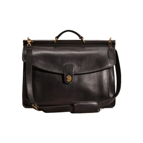 COACH Beekman Кожа Доска Сумка через плечо Сумка Большая Женская Черная