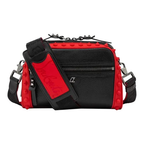 CL LUBOTING Рельефная Телячья Кожа Одно Плечо Через Плечо Клатч Мужской Черный