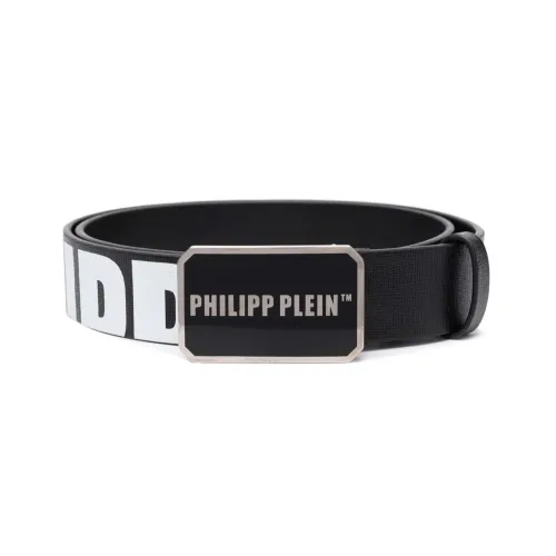 PHILIPP PLEIN Телячья кожа Кожаные ремни Мужской Черный