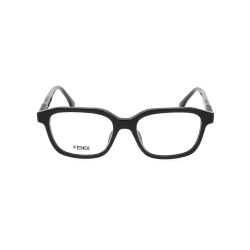 FENDI Ацетат Прямоугольные Оправы для Очков Унисекс Черный
