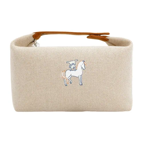 HERMES Невеста a Brac Холст Хлопок Холст Сумка Сумка-ланчбокс Сумка для хранения Унисекс Оранжевый