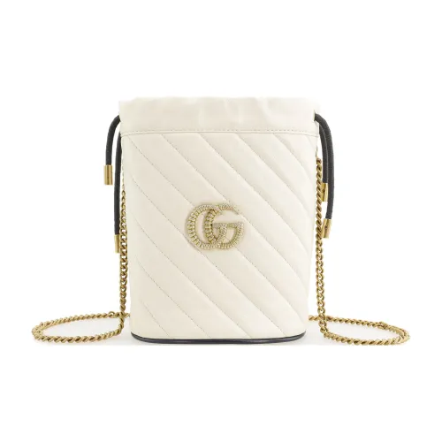 GUCCI GG Marmont Корова Кожа Ведрообразная Сумка Плечевая Сумка Мини Женская