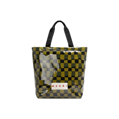 MARNI Полиэстер Тоут Сумка Сумка для покупок Сумка Мужская Желтая Черная