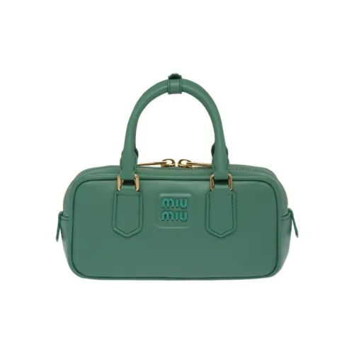 MIU MIU Сумка через плечо из кожи сумка женская серый зеленый