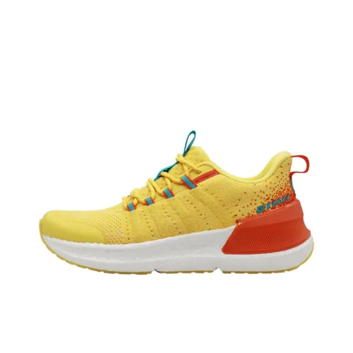FREE TIE Низкий топ Беговые кроссовки Мужские Желтый Оранжевый