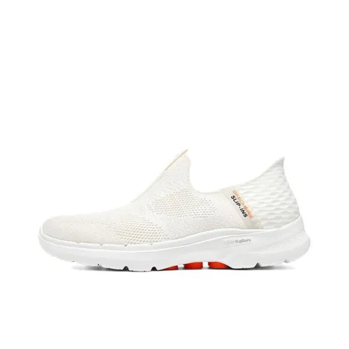 Skechers Go Walk 6 Low Топ Кэжуал Женский Белый