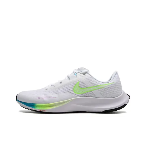 Nike Rival Fly 3 Slip-resistant Abrasion-resistant Low Top Casual Running Shoes Men's White Blue Green Найк Rival Fly 3 Противоскользящий Устойчивый к истиранию Низкий Топ Повседневные Беговые Кроссовки Мужские Белый Синий Зеленый