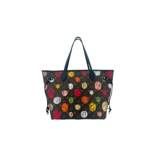 LOUIS VUITTON NEVERFULL Холст и кожа Тоут Сумка Сумка для покупок Сумка через плечо Сумка среднего размера Женская Коричневая