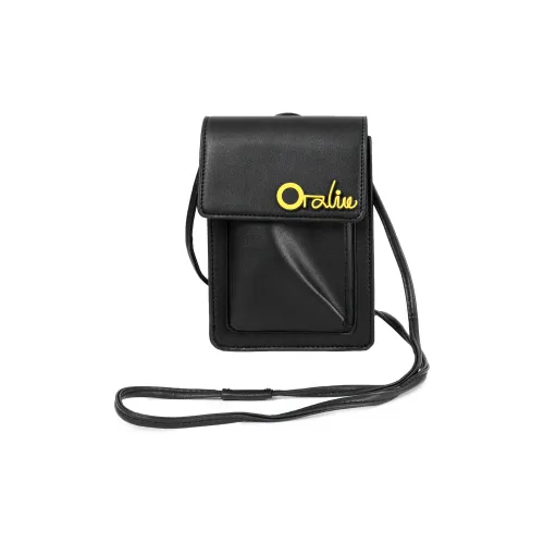 OTA ПУ (полиуретан) Сумка через плечо Маленькая Унисекс Черная