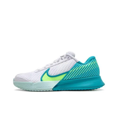 Nike Air Zoom Vapor Pro 2 Устойчивые к истиранию амортизаторы Низкий топ Кроссовки для тенниса Женские Белый Зеленый