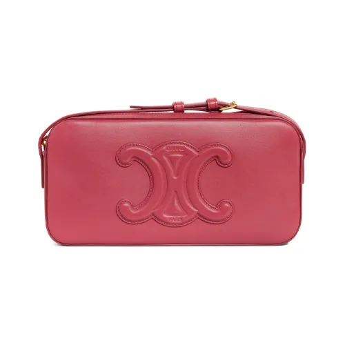 CELINE Triumph Gate Triomphe Коровья кожа Портативная Сумка через плечо Сумка на плечо Женская Розовый Розовый Красный