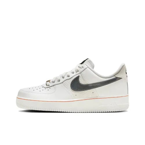 Nike Air Force 1 Low Топ Скейтборд Кроссовки Мужские Белые Серые