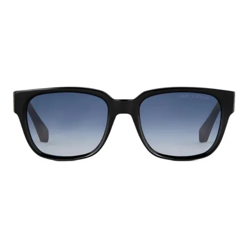 LOUIS VUITTON Ацетат Квадратные Солнцезащитные Очки Мужские Черные