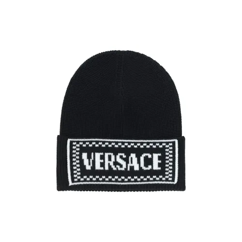 VERSACE Шерсть Бини Женские Черный