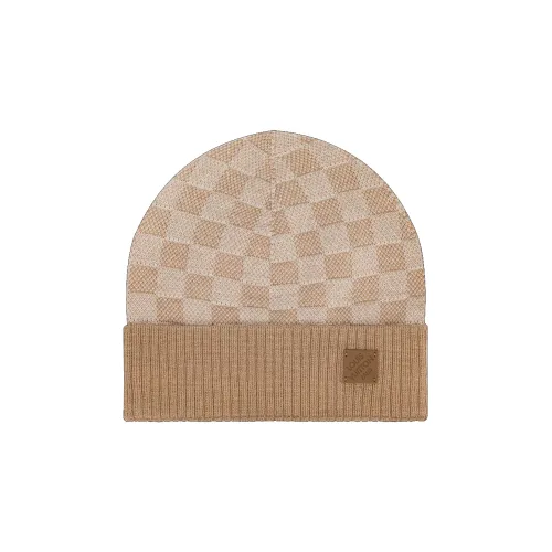 LOUIS VUITTON Шапки-бини из овечьей шерсти, цвет хаки, мужской