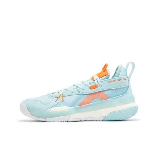 361° Burning Battle 3,0 Slip Устойчивый к истиранию Дышащий Низкий Топ Баскетбольные кроссовки Мужской Ледниково-голубой