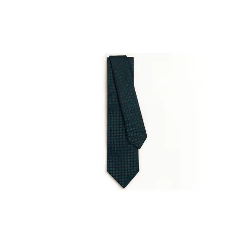 HERMES H Jacquard Ties Men's Multicolor