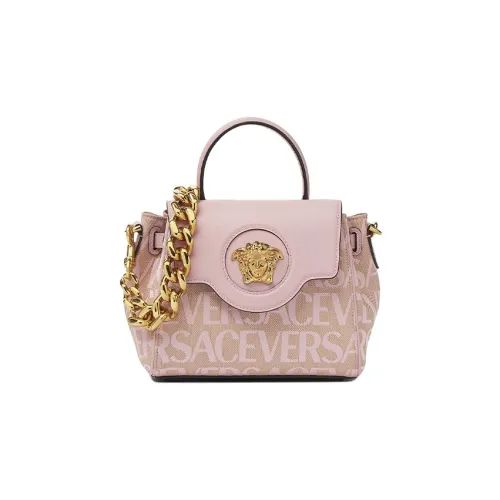 VERSACE La Medusa Сумка через плечо из коровьей кожи маленькая сумка женская розовая