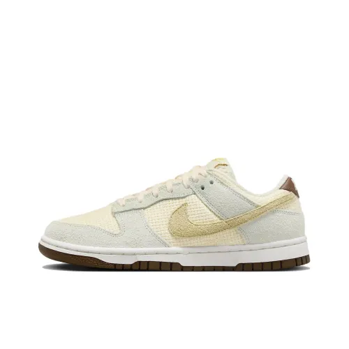Nike Dunk Slip-Resistant Shock Absorbers Low Top Скейтборд Кроссовки Женские Серый Желтый