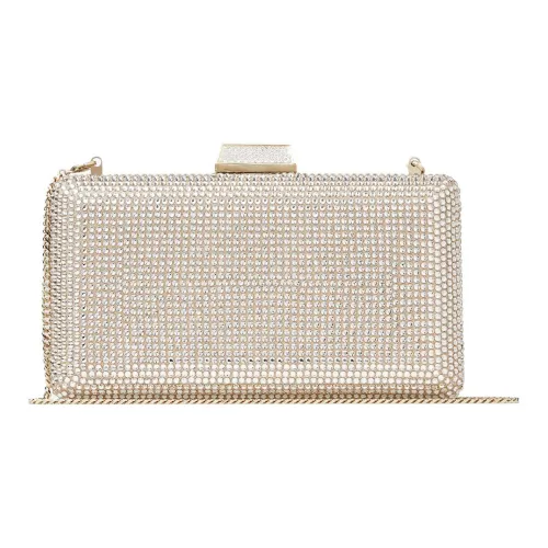 Jimmy Choo Кристальный Замша Клатч Женские Мед Золотой