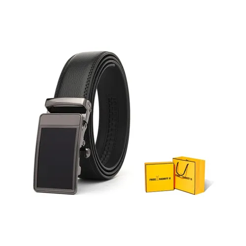 FREE RABBITⅡ Нет Hole Автоматическая пряжка Гладкий ремень Тело Кожаные ремни Мужской