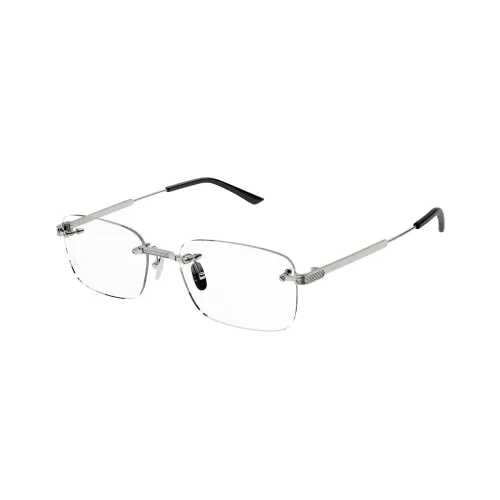 Cartier Титан Нерегулярная форма Оправы для очков Унисекс Серебряный