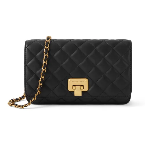 CHARLES KEITH Полиуретан Crossbody Сумка Маленькая Женская Черный Бордовый Вино Красный Светло-Синий Светло-Синий Телесный Телесный Цвет