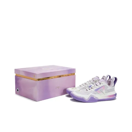 PEAK Wiggins AW1 Баскетбольные кроссовки Низкий Топ Радужный RHYTHM Фиолетовый Мужской