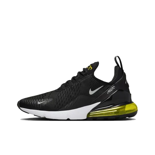 Nike Air Max 270 Амортизация Низкий Топ Повседневная Обувь Мужская Черный Белый