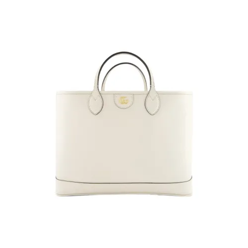 GUCCI Ophidia Кожа Тоут Сумка Сумка для покупок Сумка Средний Women's White