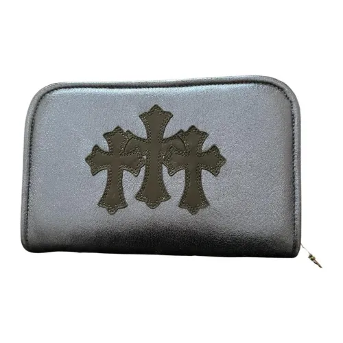 Chrome Hearts Кожа Клатч Женский Морской Синий