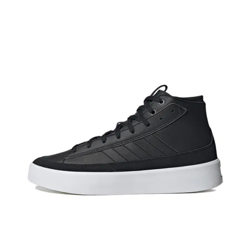 Adidas Znsored Slip-Resistant MID Скейтборд Кроссовки Унисекс Черные